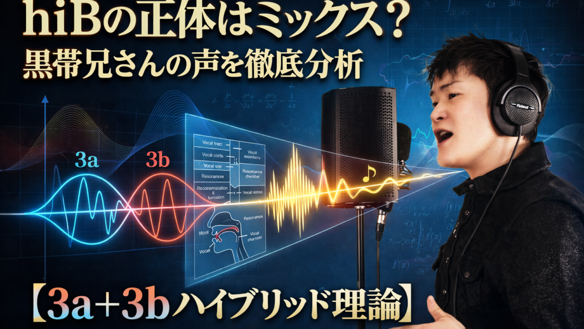 hiBの正体はミックス？黒帯兄さんの声を徹底分析【3a＋3bハイブリッド理論】
