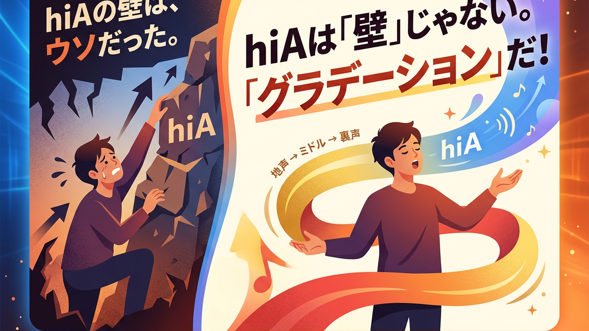 hiAの壁はウソだった｜9割が知らない“グラデーション発声”で高音が一気に出る方法