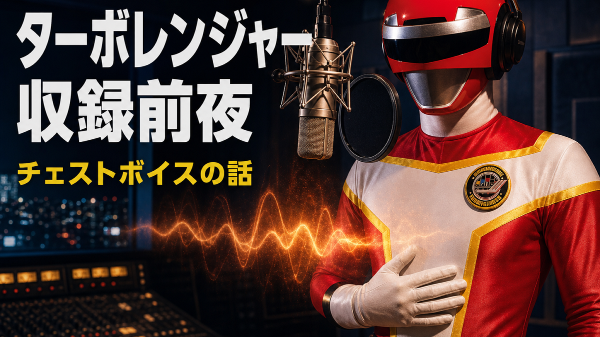 ターボレンジャー収録前夜、チェストボイスの話